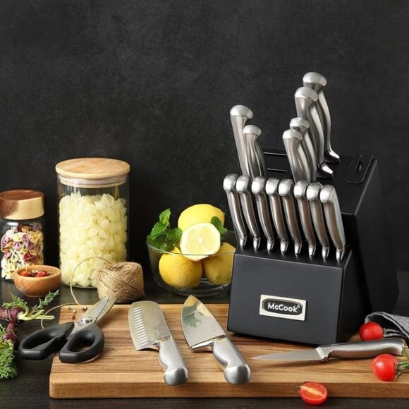 McCook® Knife Sets,German Stainless Steel Kitchen Knives Block Set - Picture 3 of 3